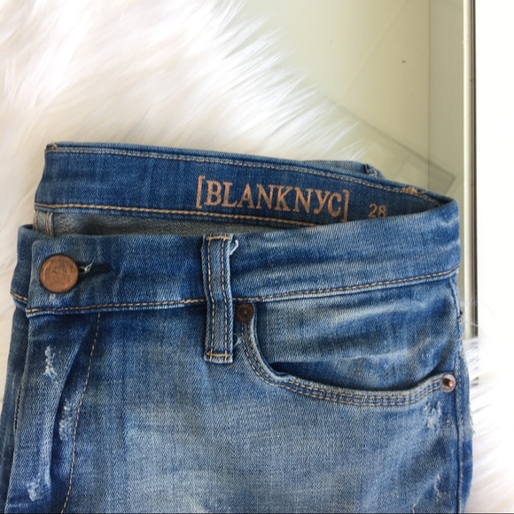 Blank NYC Denim - Blank NYC Destructed Girlfriend Jeans - Size 28